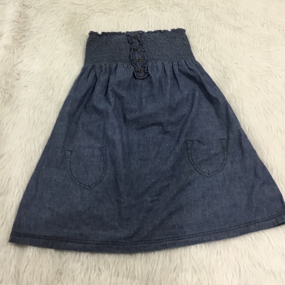 Mossimo Supply Co. Dresses & Skirts - Mossimo blue denim strapless summer dress Mossimo Supply Co. Dresses & Skirts - Mossimo blue denim strapless summer dress